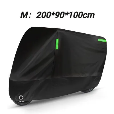 Motorcycle Cover Waterproof Makapal Dust UV Protection Thickened Universal 3 Layers Motorcycle Cover Waterproof Motor Cover All Season Universal Weather Black Orange