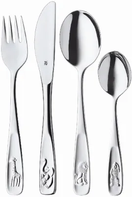 🌟💯% AUTHENTIC🌟 WMF Childrens Cutlery Set 4-Piece Farm Cromargan 18/10 Stainless Steel Polished