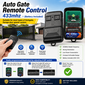 (SG Ready Stock)Auto Gate Remote Control 433mhz (Battery Included)
