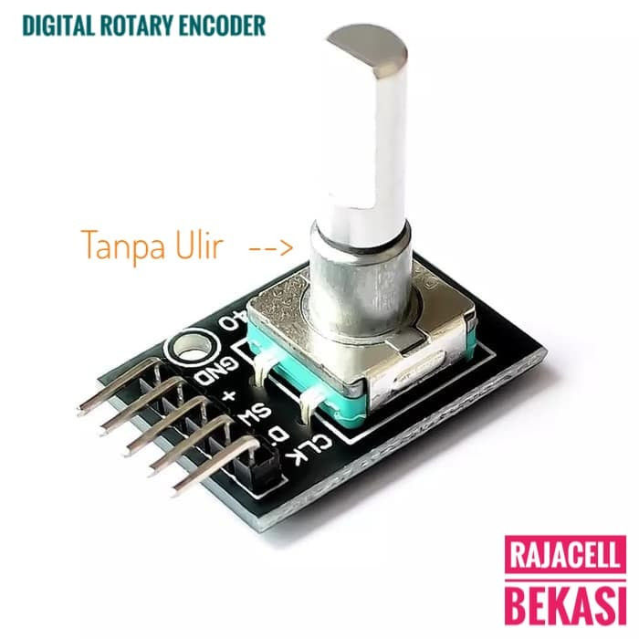 5 Pin Digital Encoder Rotary Encoder Code Switch 5pin + Push button with PCB Breakout board ...