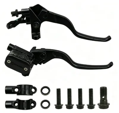 Universal Motorcycle Brake Master Cylinder Set Brembo Style Aluminum Alloy Brake Lever Waterproof & Durable for Motorbikes