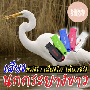 เสียงต่อนกกระยางขาว เมมเสียงต่อนกกระยางขาว แฟลชไดร์ฟเสียงต่อนกกระยางขาว มีเก็บเงินปลายทาง