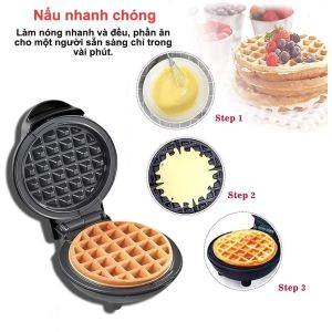(COD)Máy Waffle hình trái tim máy nướng bánh máy nướng bánh mì Hai mặt sưởi ấm chảo không dính