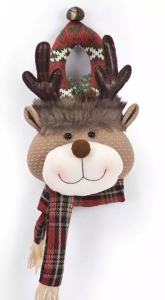 ของตกแต่งประตูแขวนประตูคริสต์มาส ตุ๊กตาชรา มนุษย์หิมะ กวาง จี้ประดับ