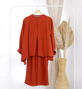 Setelan terbaru busui D82 setelan atasan lengan manset model terbaru kekinian oneset