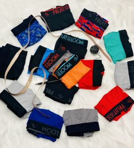 Combo 3-5-7 pcs quần lót boxer nam fruit of the loomchất liệu thun lưới 93%polyester 7%spandex co giản 4 chiềumàu sắc đa dạngthoáng mát