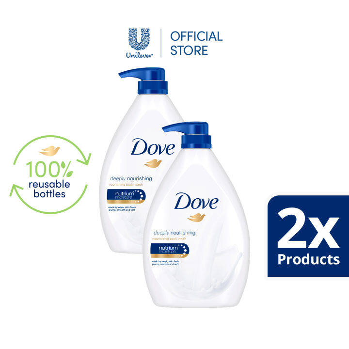 [BUNDLE OF 2] Dove Body Wash Deeply Nourishing 1L | Lazada PH