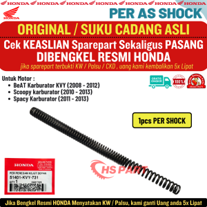 Per AS Shock Beat Scoopy Spacy Karbu Original Honda 100%