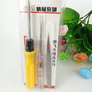 Yellow dual-purpose screwdriver cross word multi-purpose electric pen tweezers household screwdriver hardware tools
