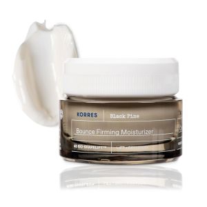 KORRES Black Pine Bounce Firming Moisturizer Plumping & Hydrating Face Cream with Black Pine Extract Vegan & Silicone Free Anti-Aging Skincare for Fine Lines & Wrinkles Made in Greece 1.35 Fl Oz