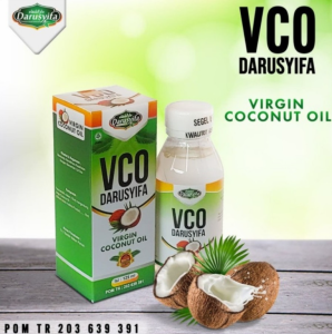 MINYAK KELAPA VCO Darusyifa (VIRGIN COCONUT OIL) 125ML memelihara kesehatan dan menambah gizi