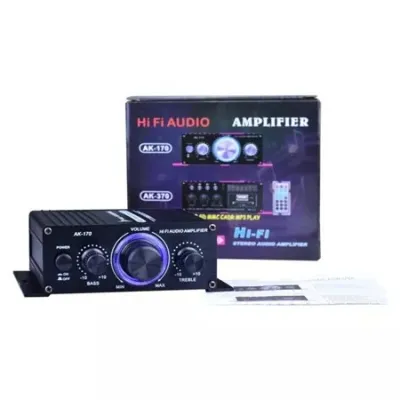 AK170 Bộ khuếch đại công suất âm thanh nổi HiFi Mini Loa DC12V Bộ khuếch đại âm thanh di động Thích hợp trên ô tô