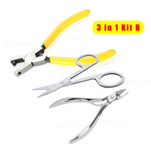 Gamefowl 3 in 1 kit (Chick toe puncher + Stainless curved feather scissor + Chicks nose marker) for chicken rooster gamefowl accessories