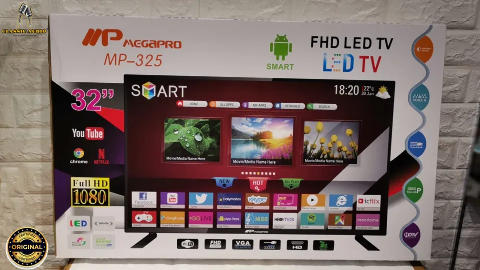 Sony Mega Pro 32 Inch Smart Android LED TV [FREE Bracket
