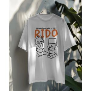 Baju Kaos V4 Ridwan Kamil Suswono RIDO Cagub Cawagub Jakarta 2024 Pilkada - Tshirt Premium Lembut