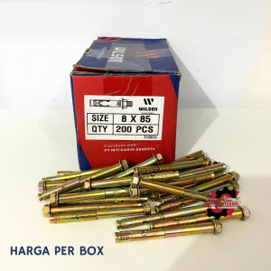 WILSON DYNABOLT 8x85 BAUT TANAM TEMBOK PER BOX (200PCS)