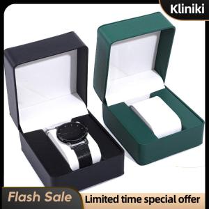 [Kliniki] Watch Storage Box PU Single Watch Display Case Wristwatch Watch Holder Travel Jewelry Watch Organizer For Men Gift