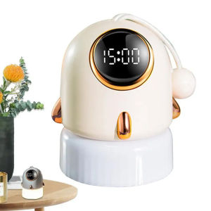 Alarm Clock Night Light Rocket-Shape Rechargeable Night Light Cute Cartoon Night Light Multifunctional Alarm Clock For Home