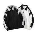 Áo Sweater Polo Nỉ Nam Nữ Dài Tay Unisex Tay Phối Viền Khóa Kéo Cổ Thời Trang Yodi TOP NAM 278V2. 