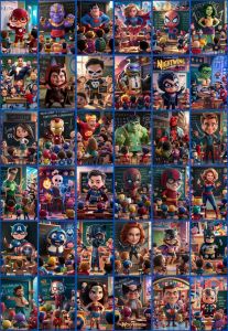 KARTU GEPOK EDISI MENJADI GURU | Gambar Umbul | Gambar Adu | EDUKASI | GAMBAR AI