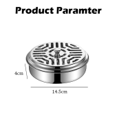 Mosquito coil holder Fireproof Mosquito Repellent Incense Tray Frame Sandalwood Coil Holder With Cover