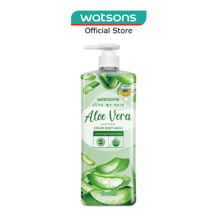 WATSONS Aloe Vera Scented Cream Body Wash (Softening & Moisturising