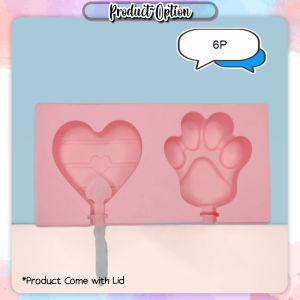 [Little B House] Homemade Silicone Ice Cream Mold with Lid Jelly Ice Maker Popsicle Stick 冰淇淋模具 Acuan Ice Cream - KW24