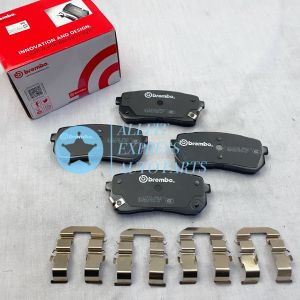 HYUNDAI GRAND STAREX FRONT (DEPAN) & REAR (BELAKANG) BREMBO BRAKE PAD 100% ORIGINAL AUTHENTIC PRODUCT (PRICE FOR 4 PCS)