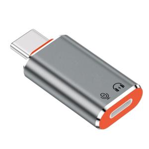 Metal Builts To USB C Audios Adapter For Losslessly Sound During Charging Support Musicin Line ControlHifi Sound