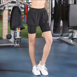 🇲🇾STOK KL FELLO Seluar Pendek Renang Plus Size Lady Women Side Pocket Yoga Exercise Gym Running Swim Dry Fit Legging Safety Short Pant