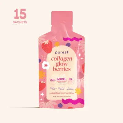 Purest Co 6000mg Collagen Glow Berries - Skin Glow Firming & Anti-Aging
