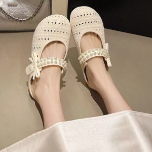 YooWoo Sandal Wanita / Sandal Wanita Korean Style / Sandal Wanita Elegan / Sandal Selop Wanita / Sandal Wanita Dengan Manik Manik Mutiara