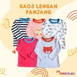 Tee Bayi Lengan Panjang / Kaos Atasan Bayi Lengan Panjang