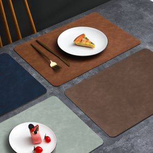 FLYING Luxury Placemat Waterproof Leather Hotel Insulation Mat Home Supplies Heat-Resistant Western Food Mat Dinning Table Decoration