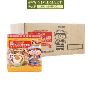 [THÙNG 12 LỐC] - TOKYO NOODLE - Mì Tokyo Noodle 3 vị: Tôm & Thịt Chua cay Gà Mì ăn liền cho bé Tokyo Noodle (120g/lốc)
