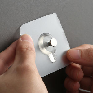 Transparent Plastic Wall Hook Powerful Traceless Hook for Kitchen Bathroom Office No Trace No Scratch Waterproof Adhesive Hooks Acrylic Viscose Seamless Hook Kitchen Bathroom Nail-free Plastic Hook