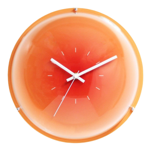 Elegant Quiet Quartzs Bubble Balloon Clock with Gradients Sunset Dials Metal Brackets Operated for Home Office