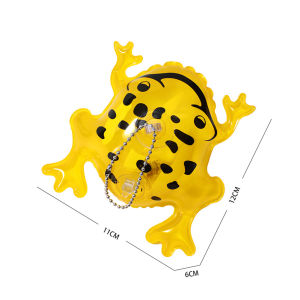 ลูกโป่งเป่าลม รูปการ์ตูนกบ ของเล่นสําหรับเด็ก กบเป่าลม PVC เรืองแส ขนาดใหญ่