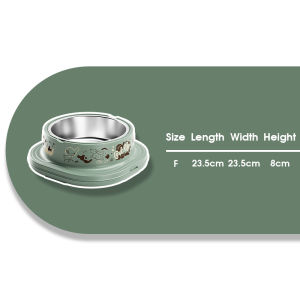 Pet Food Bowl Three Layer Separable Design Non Slip Base Large Capacity Embedded Bowl Food Grade