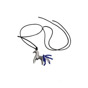 Tinh tế ngựa mặt dây chuyền lớp vòng cổ dây chuyền bện minimalists quà tặng cho dịp đặc biệt của cô