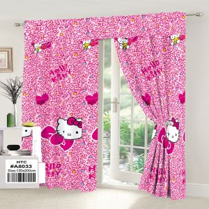 Fashion Cartoon Curtains for Window Door Bedroom Living Home Decor Hello&Kitty Mickey&Mouse SpongeBob Pony Winnie The Pooh Series Curtain 1PC 130x200cm No Ring Home Textiles Half Cotton Design Kurtina Local Shipment COD