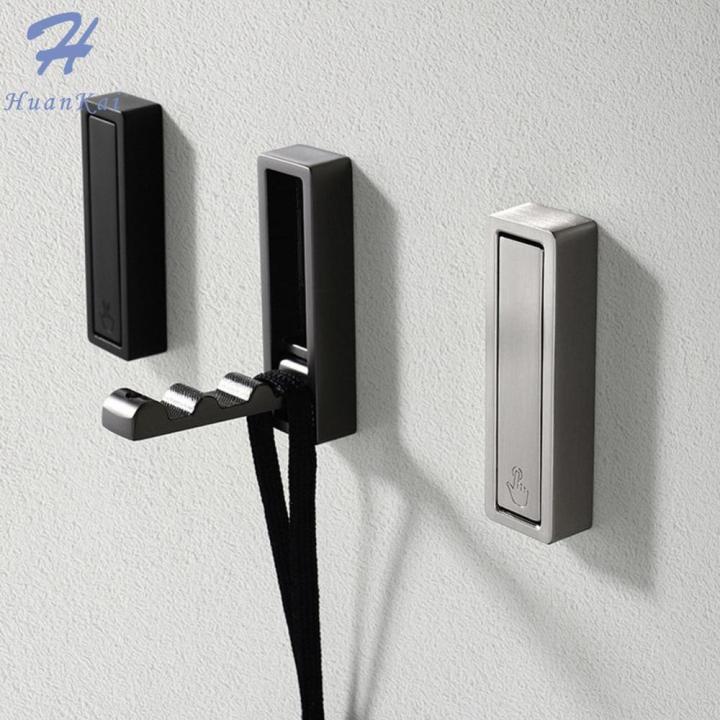 2-tlg. Klappbare Wandhaken Gold - Unsichtbare Aufhängung Für Bad & Küche