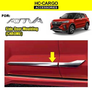 Perodua Ativa Body Side Moulding Trim Lining Accessories Protector Chrome aksesori Gear Up Bodykit Body Kit