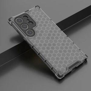 2 in1 Full Protection Shockproof Phone Case For Samsung Galaxy S24 S23 S22 S21 Ultra S24Plus S23FE Translucent Hard Armor Cover
