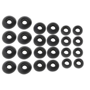 12 Pairs Universal Ear Buds Silicone Ear Buds Gels Eartips Virtual Surround Headset L+R Headphone for 90% In-ear Ear Bud