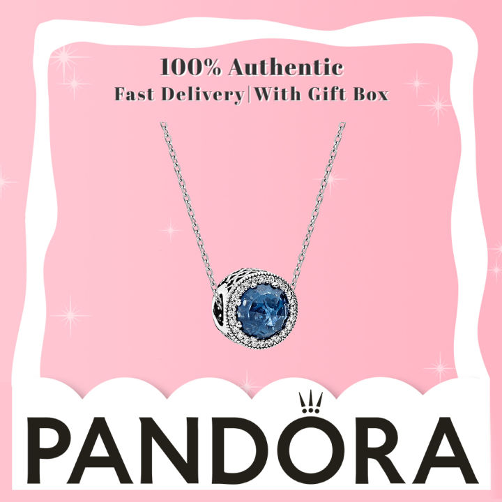 ♛100% Authentic♛ Pandora Necklace Pandora Ocean Heart 925 Silver