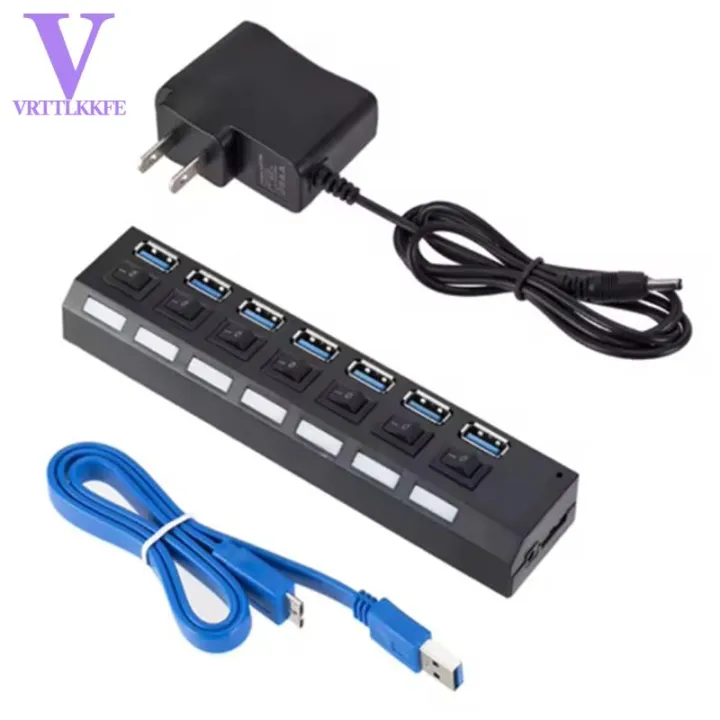 All tool store-Super Speed 5Gbps Multiple 7 Ports USB HUB 3.0 Portable ...