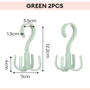 [4 Claws] Innohut Penyangkut Serbaguna Multipurpose Hook Rotating Hanger Rack Wardrobe Storage Penyangkut Kabinet 四爪挂钩