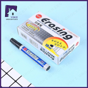 10Pcs/box Erasing Black White Board Marker school office supplies whiteboard marker