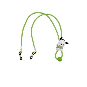 W3RF อีลาสติก ห่วงโซ่แว่นตาห้อยคอ ป้องกันการสูญหาย คาวาอิ สายคล้องแว่นตา โซ่เชือกแว่นตา การ์ตูนลายการ์ตูน เชือกแว่นตา เด็กๆเด็กๆ